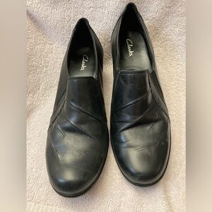 Clark's 89487 Pleated Slip On Heel Clog 9M